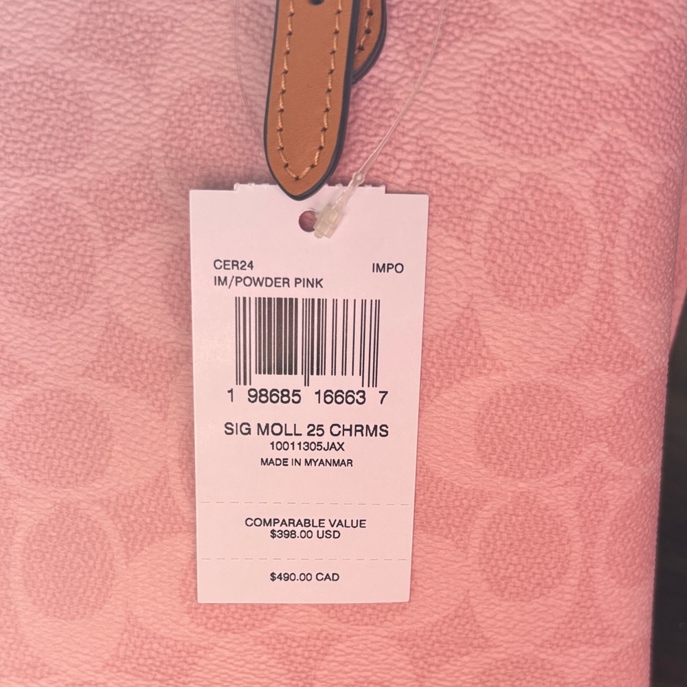 Powder Pink Coach Mollie Tote NWT - Picture 8 of 8